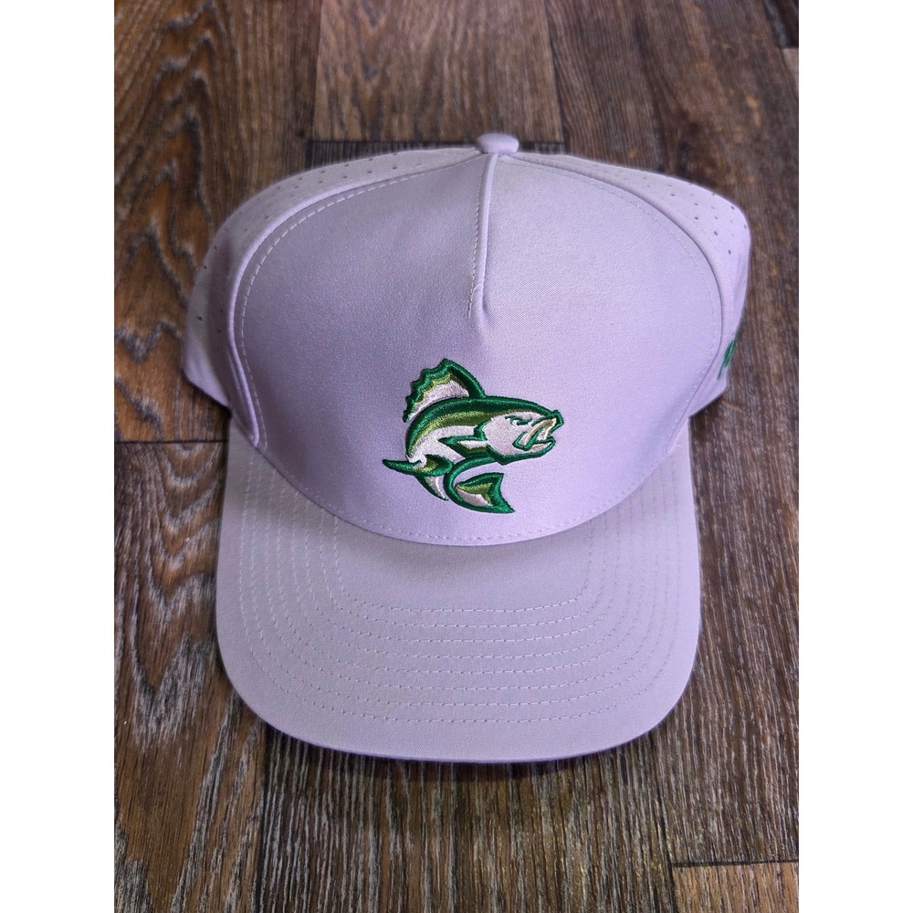 Waggle Golf Largemouth OG Snapback Hat Grey Bass Fishing Performance Cap New